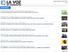 Tablet Screenshot of lavozdecorrientes.com